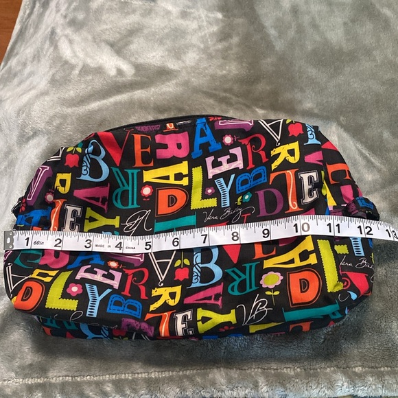 Vera Bradley Multicolor Letter Print Make Up bag or Travel Pouch - Picture 5 of 5